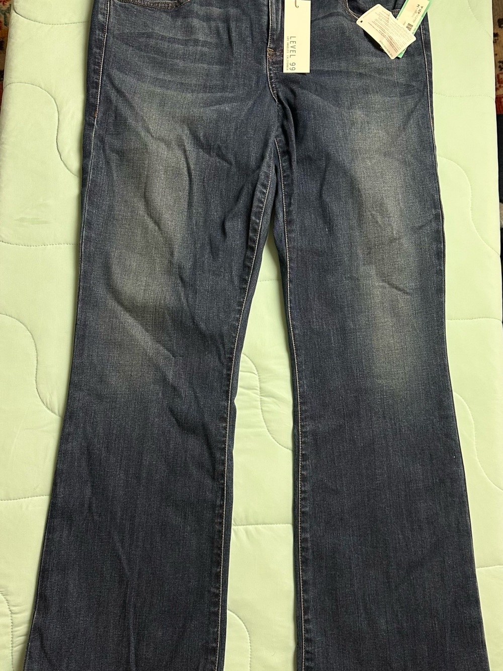 Level 99 Women's Dark Blue Flare Jeans